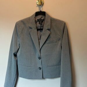 RACHEL Rachel Zoe Women's Gray Striped Blazer